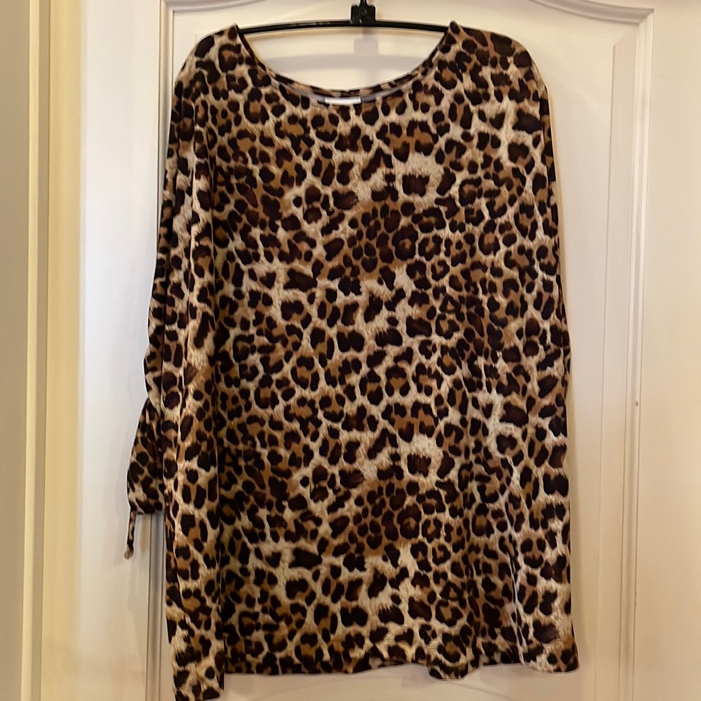 Chicos cheetah pattern top